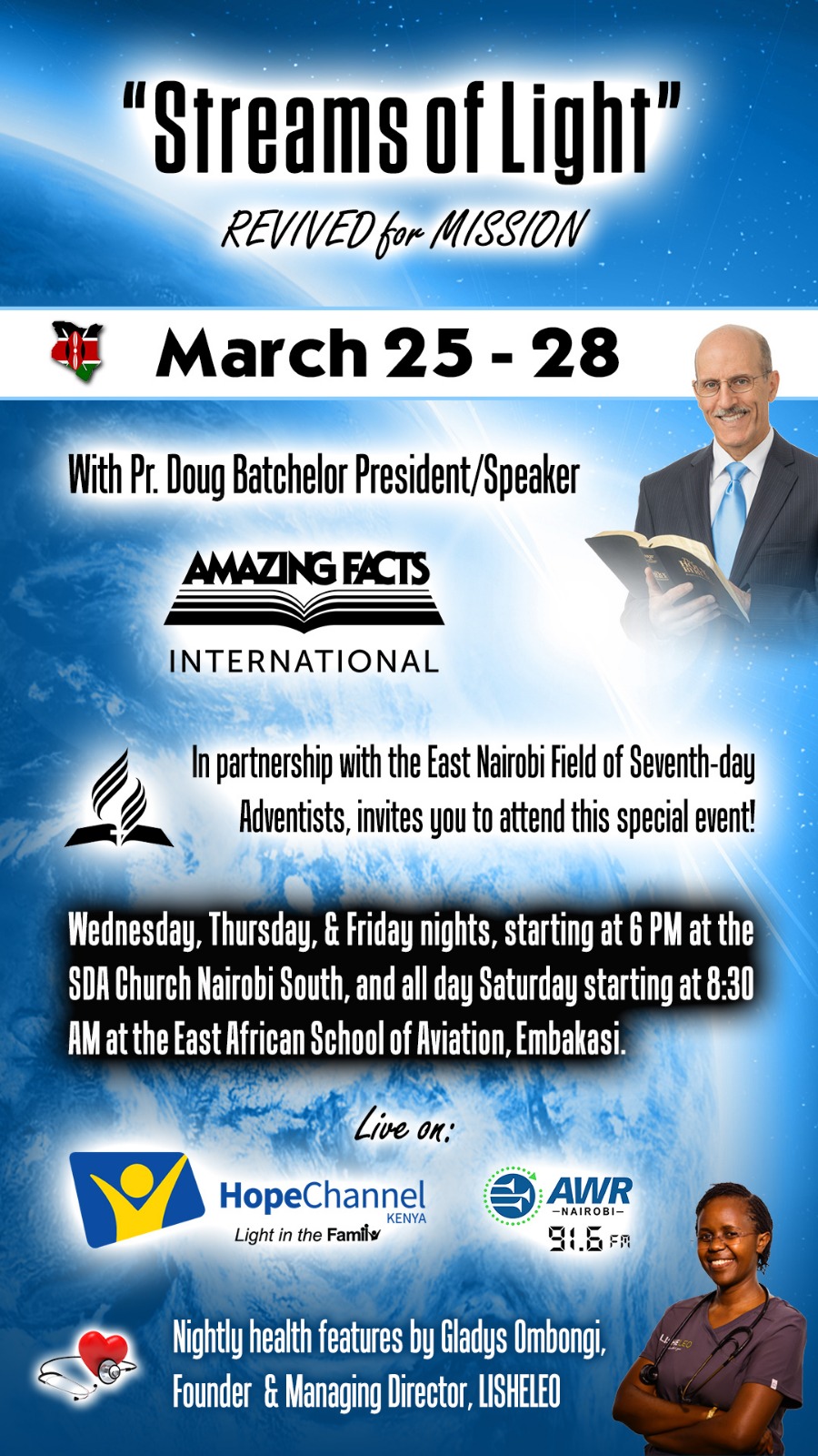 Streams of Light Event Poster